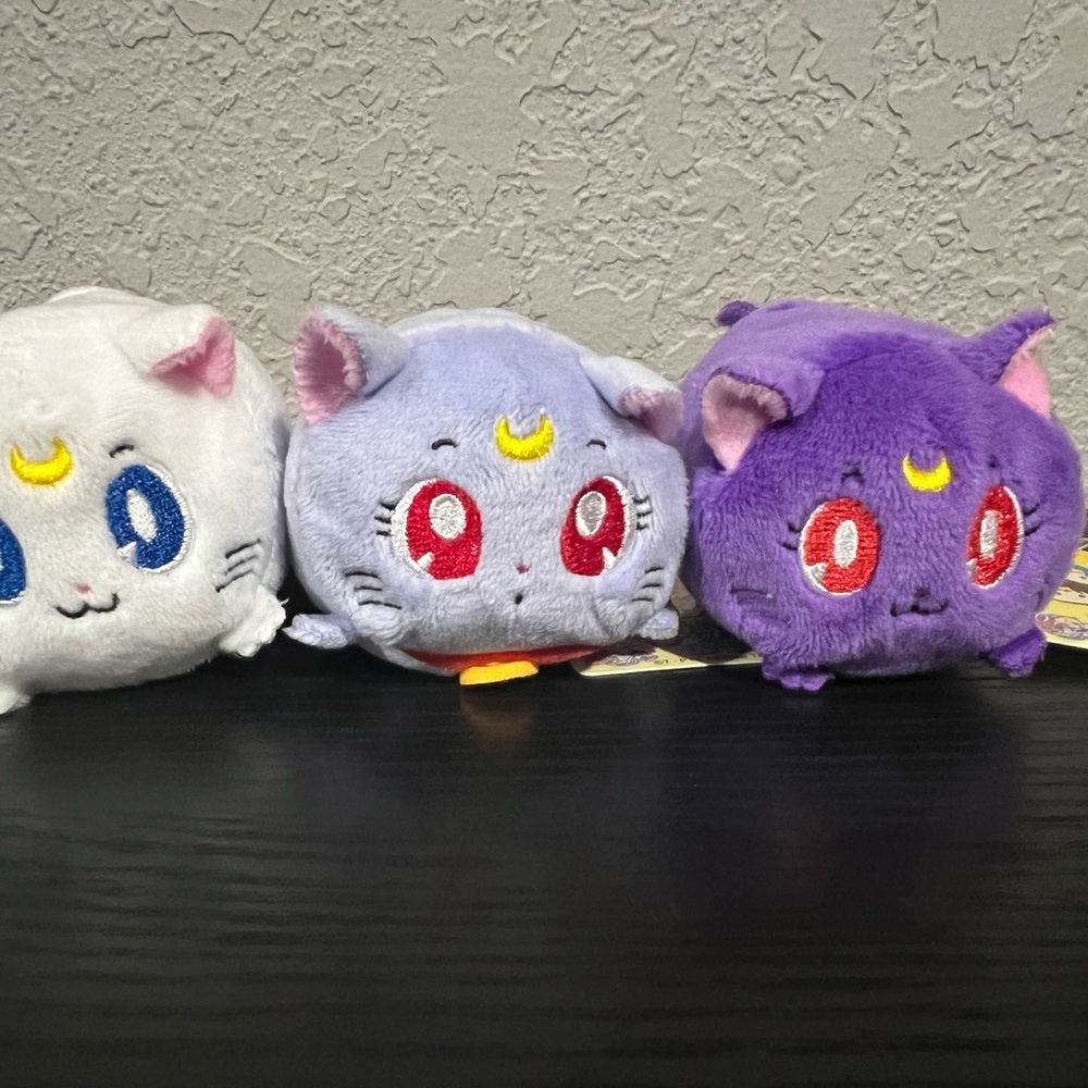 Sailor Moon Store Luna & Artemis & Diana Mini Tsum Tsum Plush Set of 3 Japan